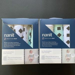 Nanit breathing band bundle  (small 0-3 & large 3-24)